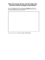 Giáo trình hướng dẫn làm một tấm thiệp hoàn chỉnh trên khuôn rectangle của photoshop phần 1 ppt