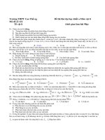 Đề thi thử đại học khối a Môn vật lí - Mã đề số 122 pot