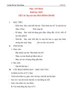 Giáo án âm nhạc lớp 1: Học hát bài: HOÀ BÌNH CHO BÉ doc