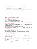 Kiểm tra 45 phút Môn: Vật Lí - Trường PTTH Lê Văn Linh - Đề 3 doc