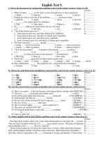 English Test 9 potx