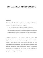 RỐI LOẠN CẢM XÚC LƯỠNG CỰC pdf