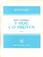 Bài giảng y học cổ truyền tập 2 part 1 pps