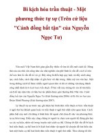 Bi kịch hóa trần thuật - Một phương thức tự sự (Trên cứ liệu 