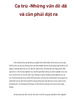 Ca trù -Những vấn đề đã và cần phải đặt ra ppt