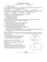 Kiểm tra Môn Vật Lí 1 tiết pdf