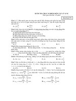 KIỂM TRA TRẮC NGHIỆM MÔN VẬT LÝ 12 NC - Mã đề thi 570 pot