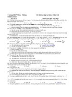 Đề thi thử đại học khối a Môn vật lí - Mã đề số 123 ppsx