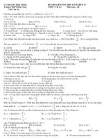ĐỀ THI KIỂM TRA HỌC KÌ II KHỐI 12 MÔN : Vật Lý ppsx