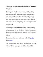 Thủ thuật sử dụng hình nền để trang trí thư mục Windows Desktop của Windows ppt