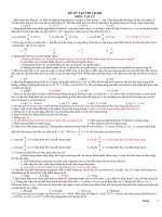 ĐỀ ÔN TẬP THI CĐ-ĐH MÔN: VẬT LÝ docx