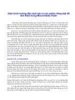 Giáo trình hướng dẫn cách tạo ra các action riêng biệt để làm flash trong Macromedia Flash phần 1 pps