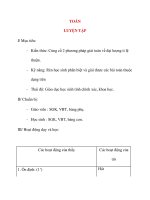 Giáo án lớp 4 môn TOÁN LUYỆN TẬP 1 pptx