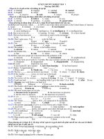 LUYỆN THI TỐT NGHIỆP TEST 1 Năm học 2010-2011 potx