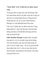 “Tuyệt chiêu” xử lý và biến hóa các phân vùng ổ cứng potx