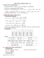 ÔN TẬP LƯỢNG GIÁC doc