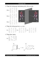 Bài giảng đồ họa : CÁC PHÉP BIẾN ĐỔI 3 CHIỀU part 2 ppsx