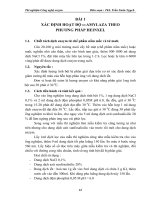 Thí nghiệm Sinh học phân tử - Thí nghiệm Công nghệ enzym pot