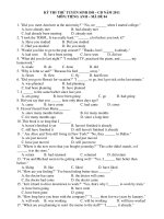 KỲ THI THỬ TUYỂN SINH ĐH – CĐ NĂM 2011 MÔN: TIẾNG ANH – MÃ ĐỀ 04 pps