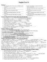 English Test 21 doc