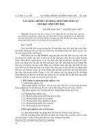 Báo cáo nghiên cứu khoa học: 