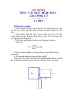 NGUYÊN LÝ CẮT - HỌC TRÌNH 2 TIỆN - CẮT REN - BÀO (XỌC) GIA CÔNG LỖ - BÀI 1 pot