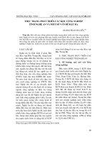 Báo cáo nghiên cứu khoa học: 