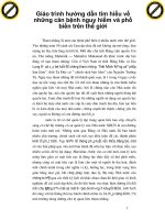 Giáo trình hướng dẫn tìm hiểu về những căn bệnh nguy hiểm và phổ biến trên thế giới phần 1 pptx