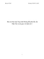 Báo cáo thực tập công trình đường dẫn phía bắc cầu nhật tân và nút giao với quốc lộ 5