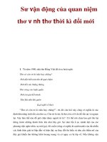 Sư vận động của quan niệm thơ và nhà thơ thời kì đổi mới potx