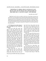 Báo cáo nghiên cứu khoa học: 