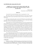 Báo cáo nghiên cứu khoa học: 