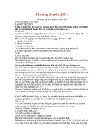 Đề cương thi môn QTCL pptx