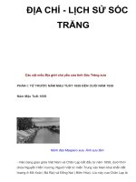 ĐỊA CHÍ - LỊCH SỬ SÓC TRĂNG pdf