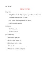 Giáo án lớp 4 môn Tập làm văn THUẬT CHUYỆN pps