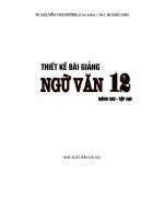 Thiết kế bài giảng Ngữ Văn 12 nâng cao tập 2 part 1 ppt