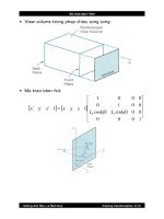 Bài giảng đồ họa : PROJECTION part 2 potx