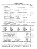 English Test 15 ppsx