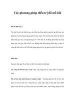 Các phương pháp điều trị đổ mồ hôi doc