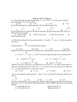 Kiểm tra vật lý 12 Nâng cao - Đề 4 ppsx