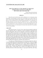 Báo cáo nghiên cứu khoa học: 