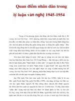 Quan điểm nhân dân trong lý luận văn nghệ 1945-1954 doc