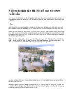 5 điểm du lịch gần Hà Nội để bạn xả stress cuối tuần ppt