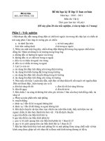 Đề thi học kỳ II lớp 11 ban cơ bản Năm học : 2010 – 2011 Môn thi: Vật lý pot