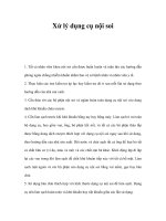 Xử lý dụng cụ nội soi doc