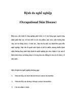 Bệnh da nghề nghiệp (Occupational Skin Disease) docx