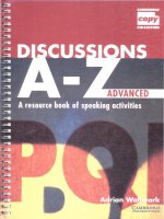 discussions a z advanced phần 1 doc