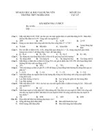BÀI KIỂM TRA 45 PHÚT VẬT LÝ- MÃ ĐỀ: 214 doc