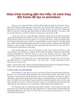 Giáo trình hướng dẫn tìm hiểu về cách thay đổi frame để tạo ra animation phần 1 doc