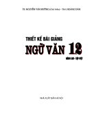 Thiết kế bài giảng Ngữ Văn 12 nâng cao tập 1 part 1 pps